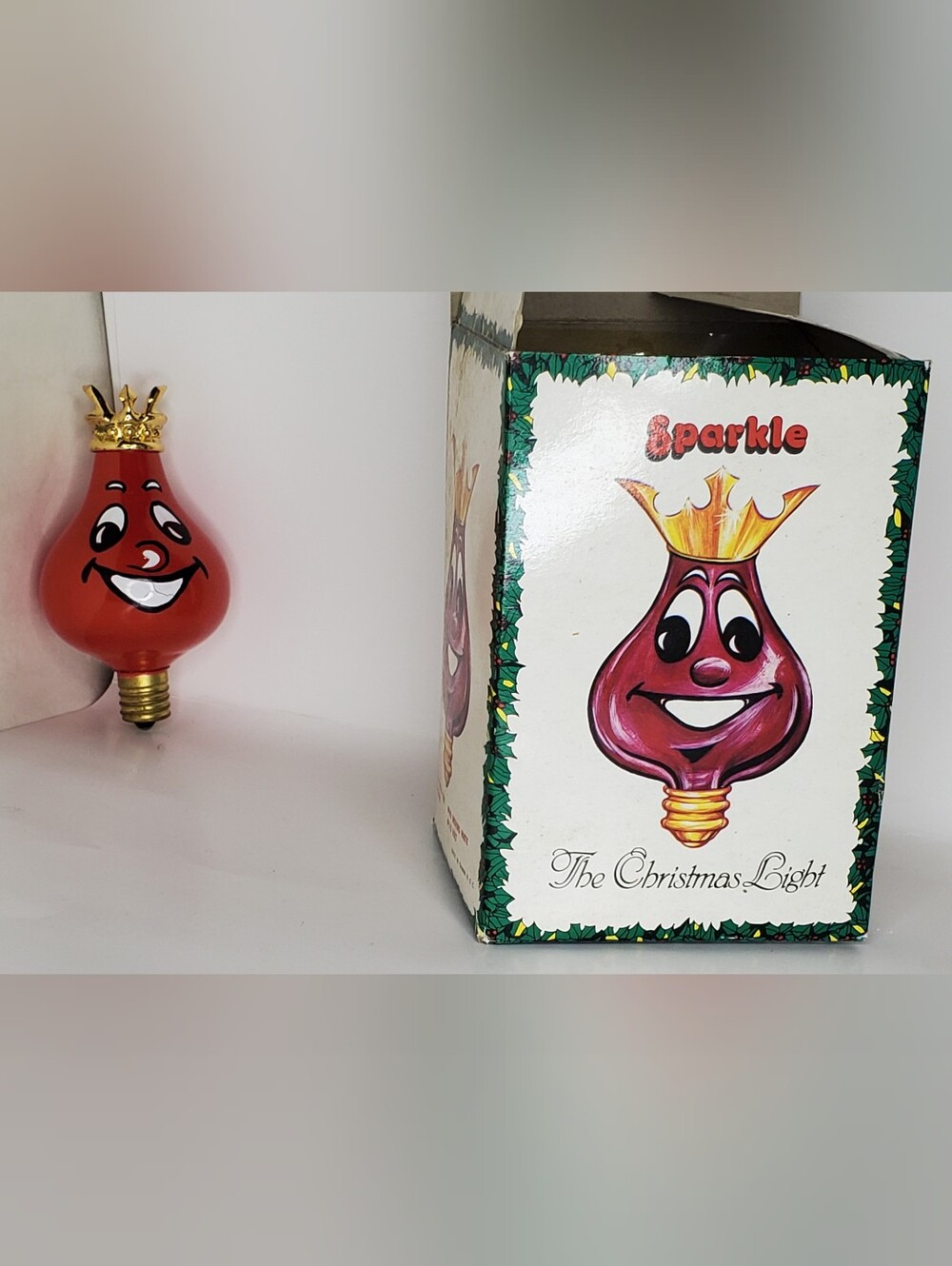 VERY RARE, Vintage 1980's SPARKLE: King Of The Christmas Lights In Original Box